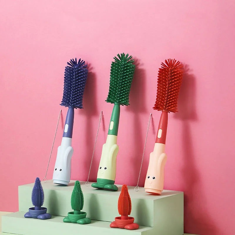 Baby Bottle Cup & Edges Cleaning Brush Set Baby Bottle Cup & Edges Cleaning Brush Set