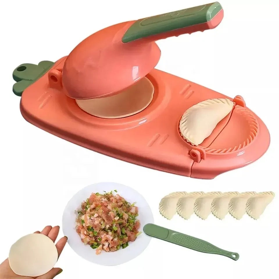2in1 Dumpling Maker Mould Machine in pink color