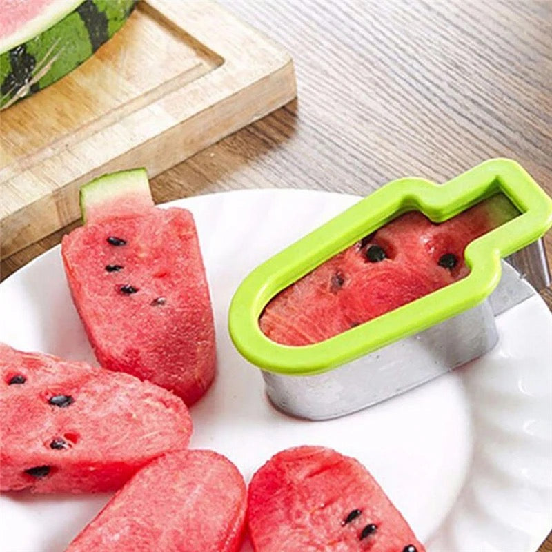 Creative Watermelon Slicer Ice Cream Popsicle Shape Cutter Mold Tool - Product Result 