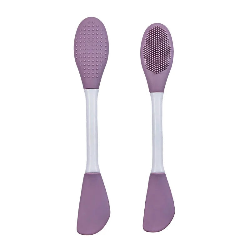 showcasing their unique characteristics of Double-Head Facial Mask Brush - Brushes for DIY Mud Masks, Cleansing, and Skincare