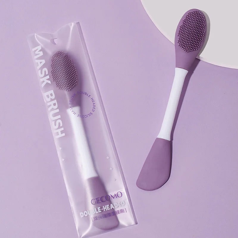 showcasing their unique characteristics of Double-Head Facial Mask Brush - Brushes for DIY Mud Masks, Cleansing, and Skincare