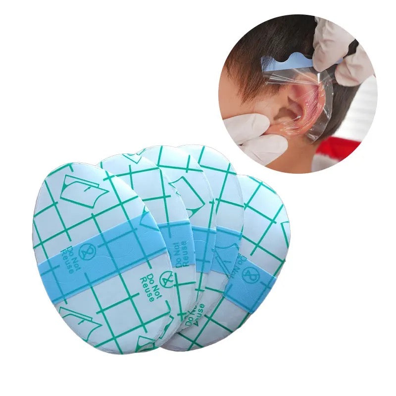 showcasing Waterproof Ear Protector Caps - Ear Protection Stickers for Baby and Adult