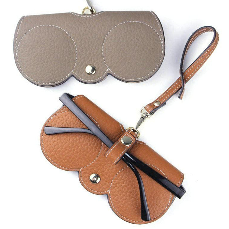 Unisex Portable Glasses Bag - Protective Case with Chain for Sunglasses