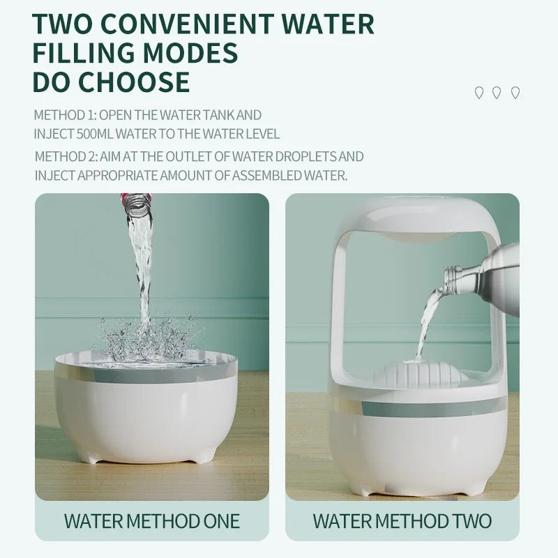 Anti-Gravity Water Drop Humidifier with Aromatherapy