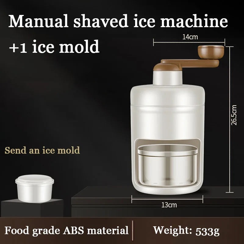 Manual Ice Crusher & Shaver - Size - Material - Weight