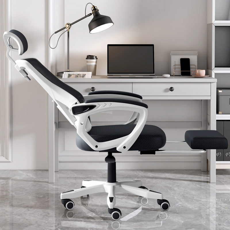 Office Chair with Wheels placed adjusted in an office room
