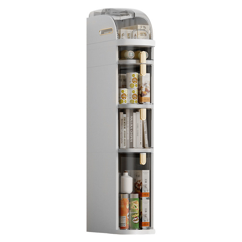 Narrow Slim Gap Tower Bathroom Floor Cabinet Organizer