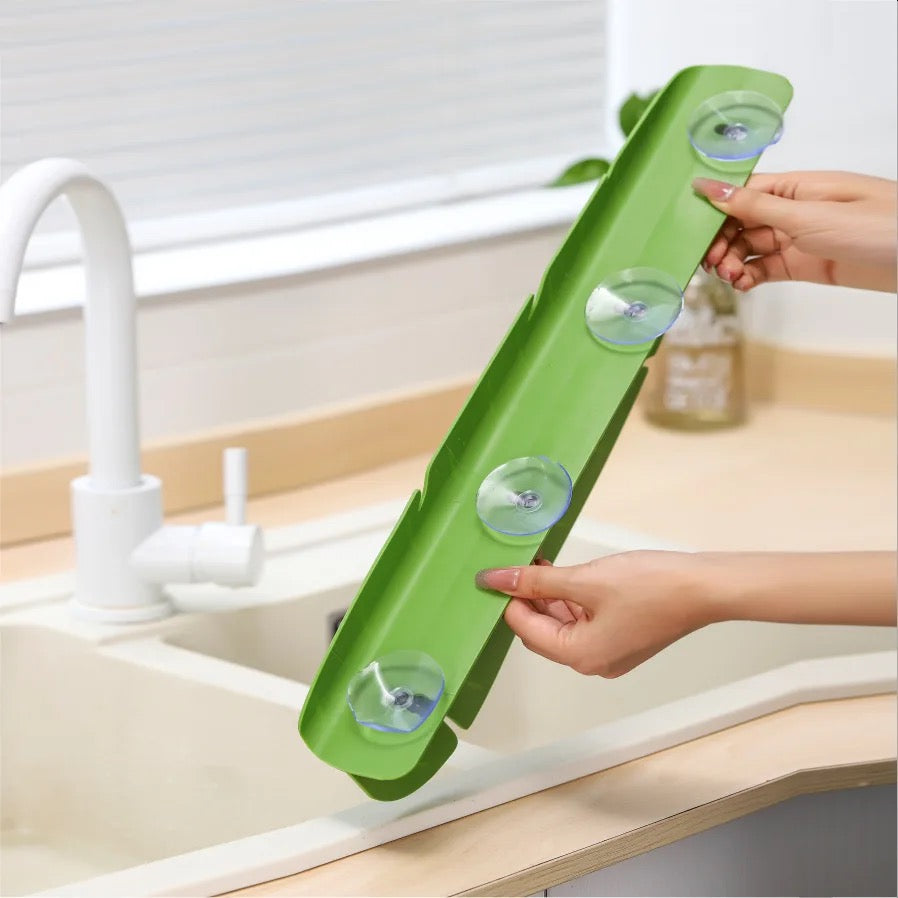 Backside of Kitchen Sink Splash Guard 