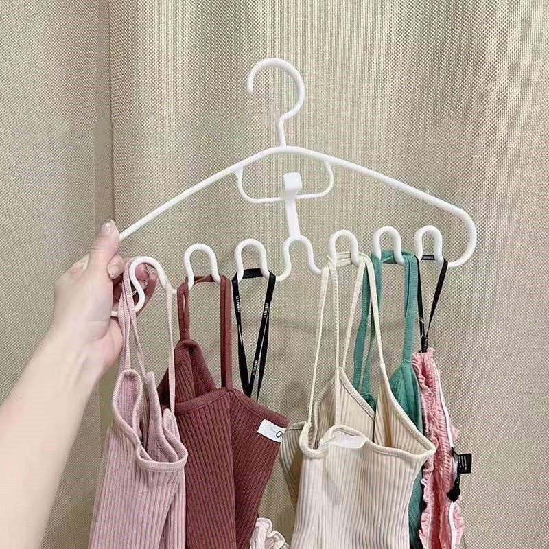 10PCS - Wave Pattern Stackable Hanger,Sturdy Plastic Clothes Hangers  Organizer and Storage,Pants Rack for Dorms and Other Small Spaces Hanger