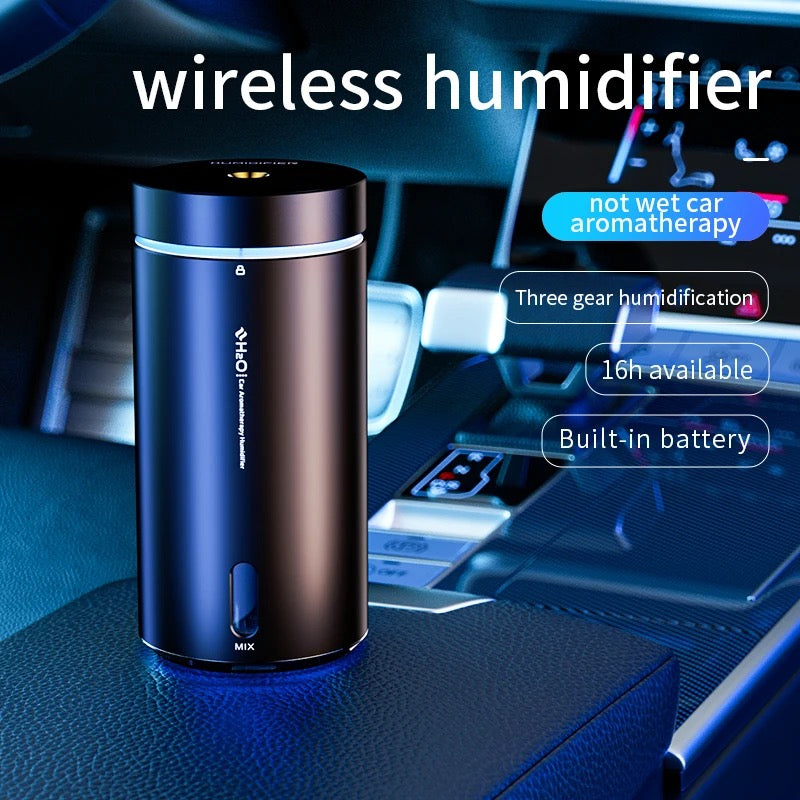 USB car air purifier with humidifier and aromatherapy diffuser for a fresh and healthy driving experience