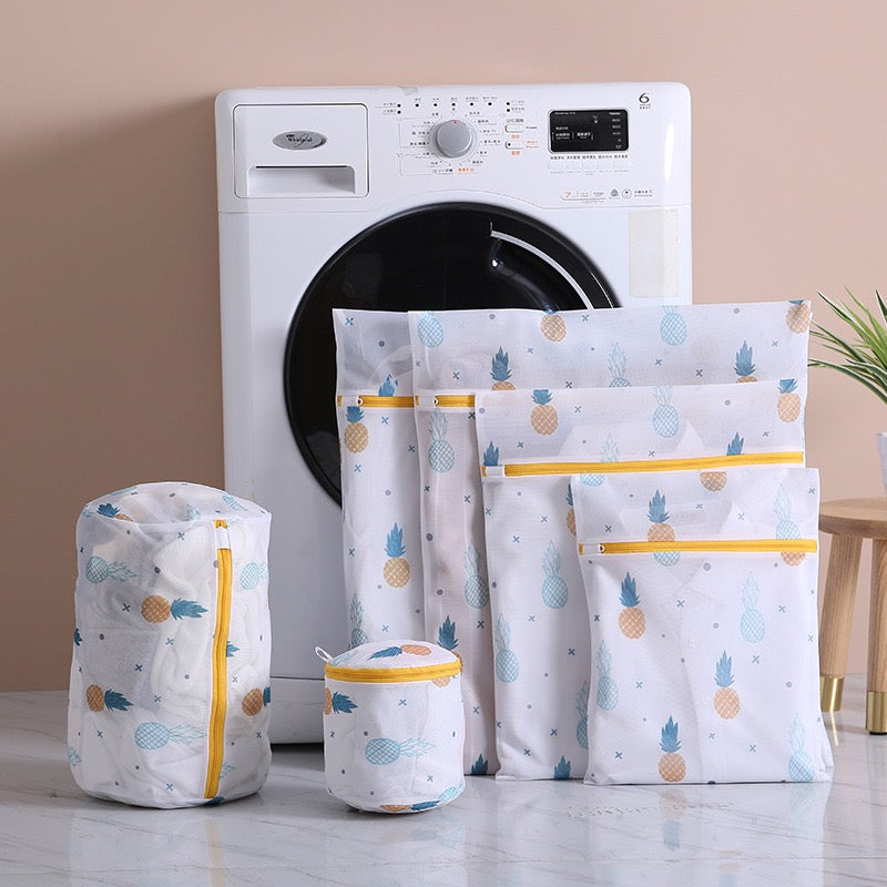 Mesh Laundry Bags Set - Pineapple Design 