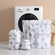 Mesh Laundry Bags Set - Cactus Design 