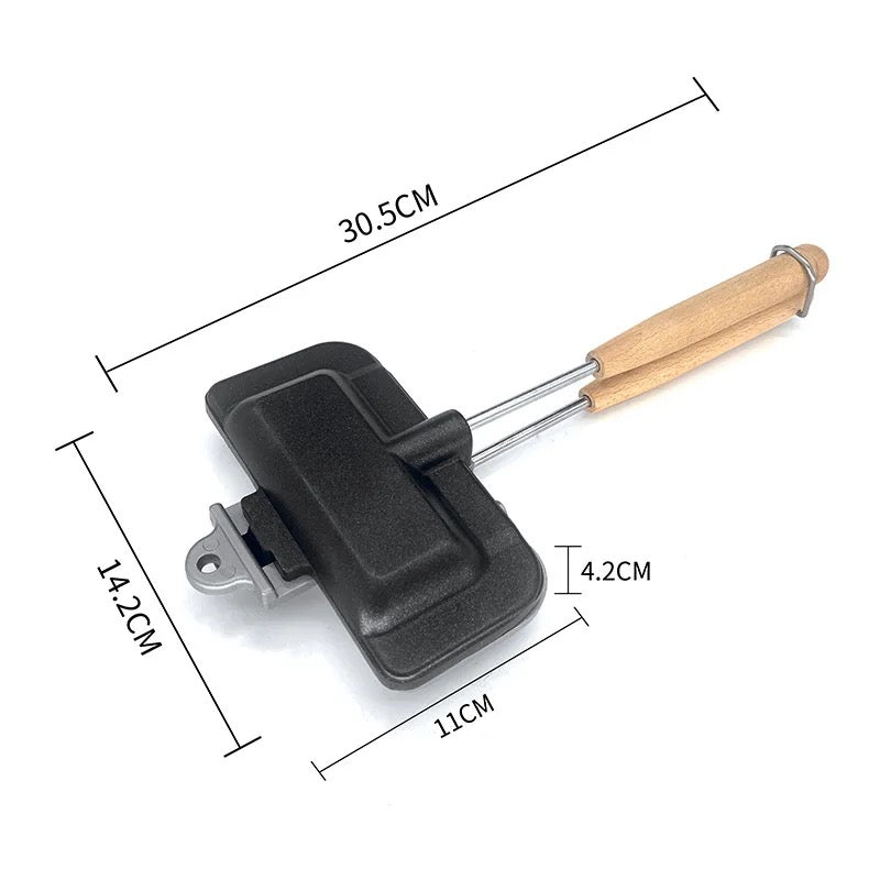 Double-Sided Breakfast Sandwich Maker - Product Size