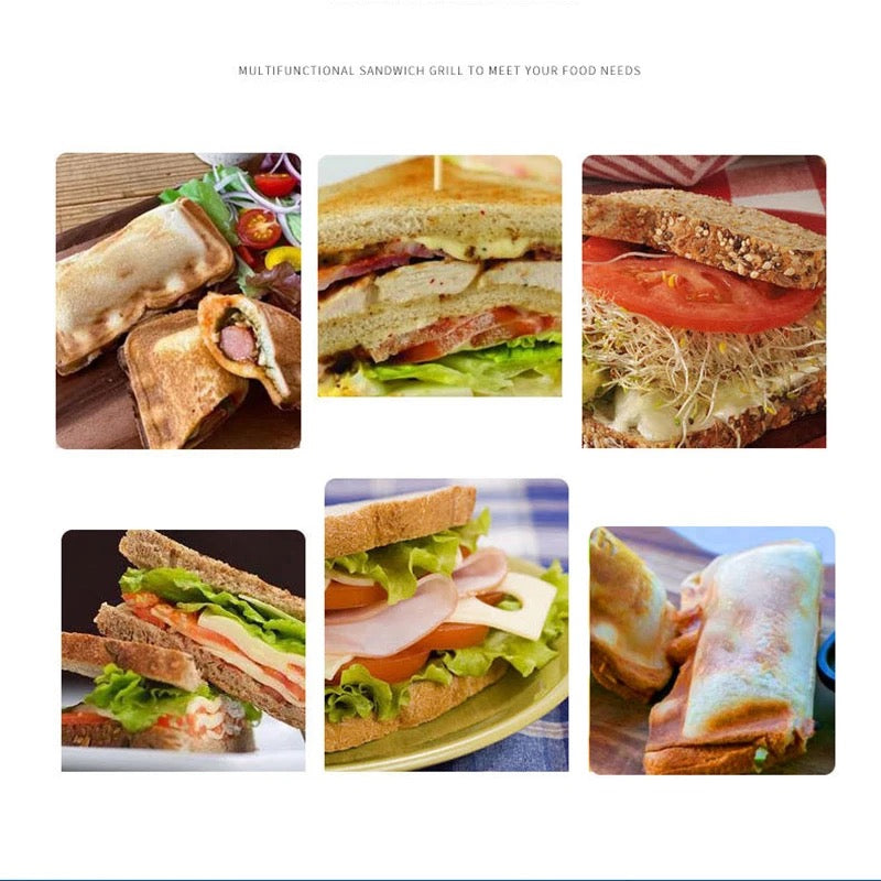 Verieties of sandwiches prepared using Double-Sided Breakfast Sandwich Maker