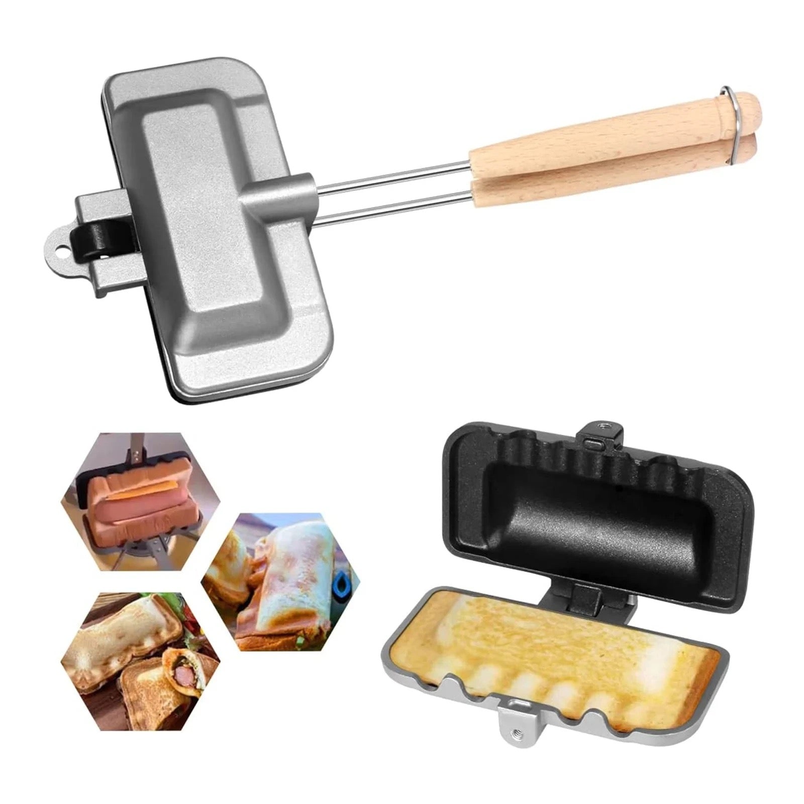 Double-Sided Breakfast Sandwich Maker - Product detailed view
