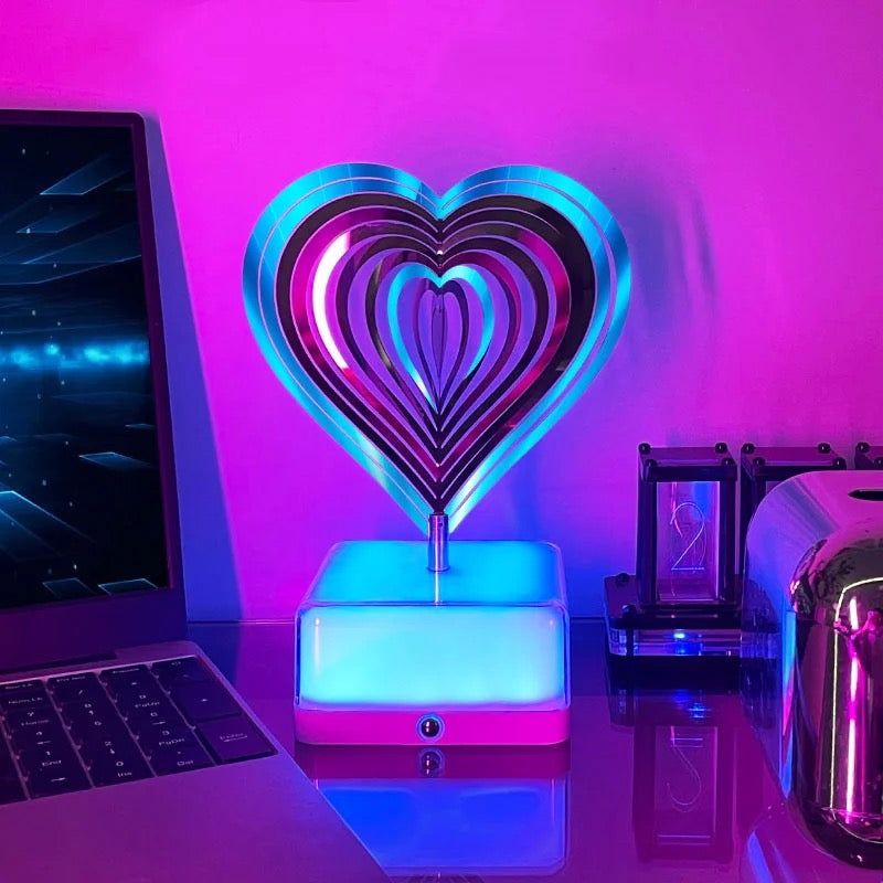 3D Rotating Night Light - RGB LED Bedroom Atmosphere Lamp, Best Gift 3D Rotating Night Light - RGB LED Bedroom Atmosphere Lamp, Best Gift