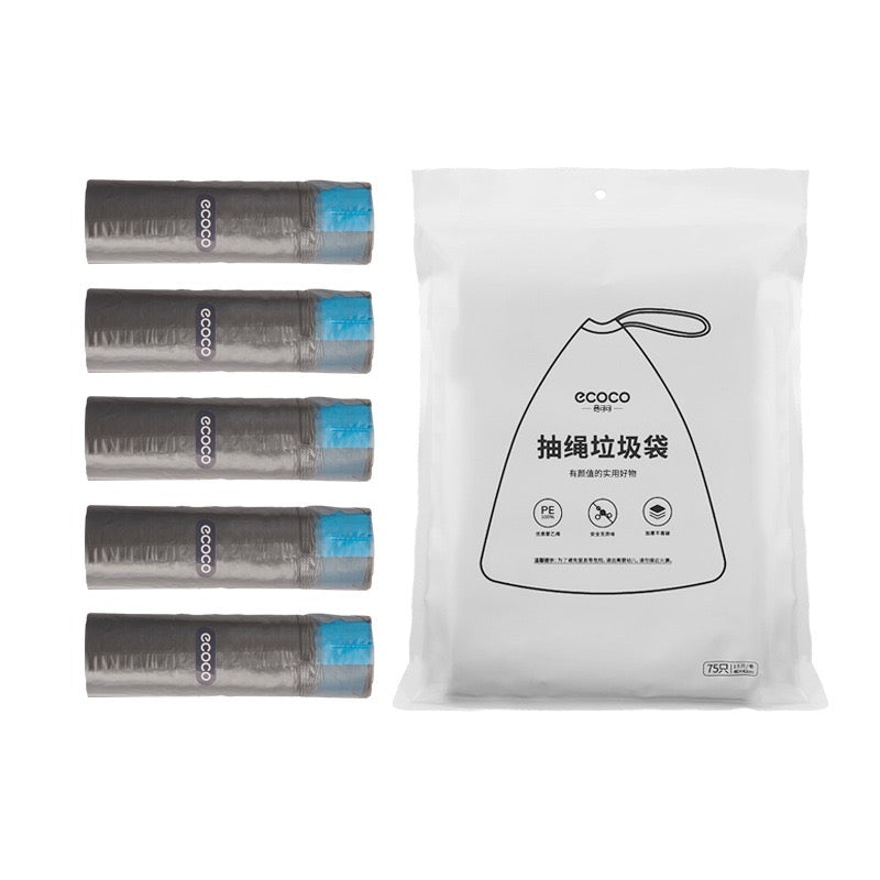 5 Drawstring Garbage Bags - Product display 