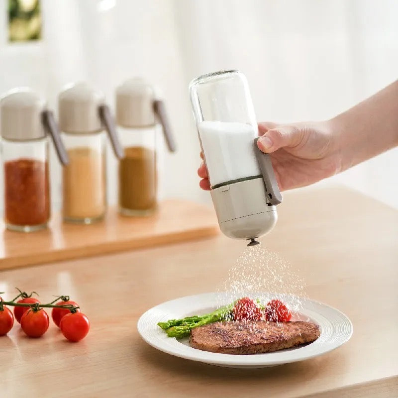 Someone using a 220ml Controlled Moisture-Proof Seasoning Bottle