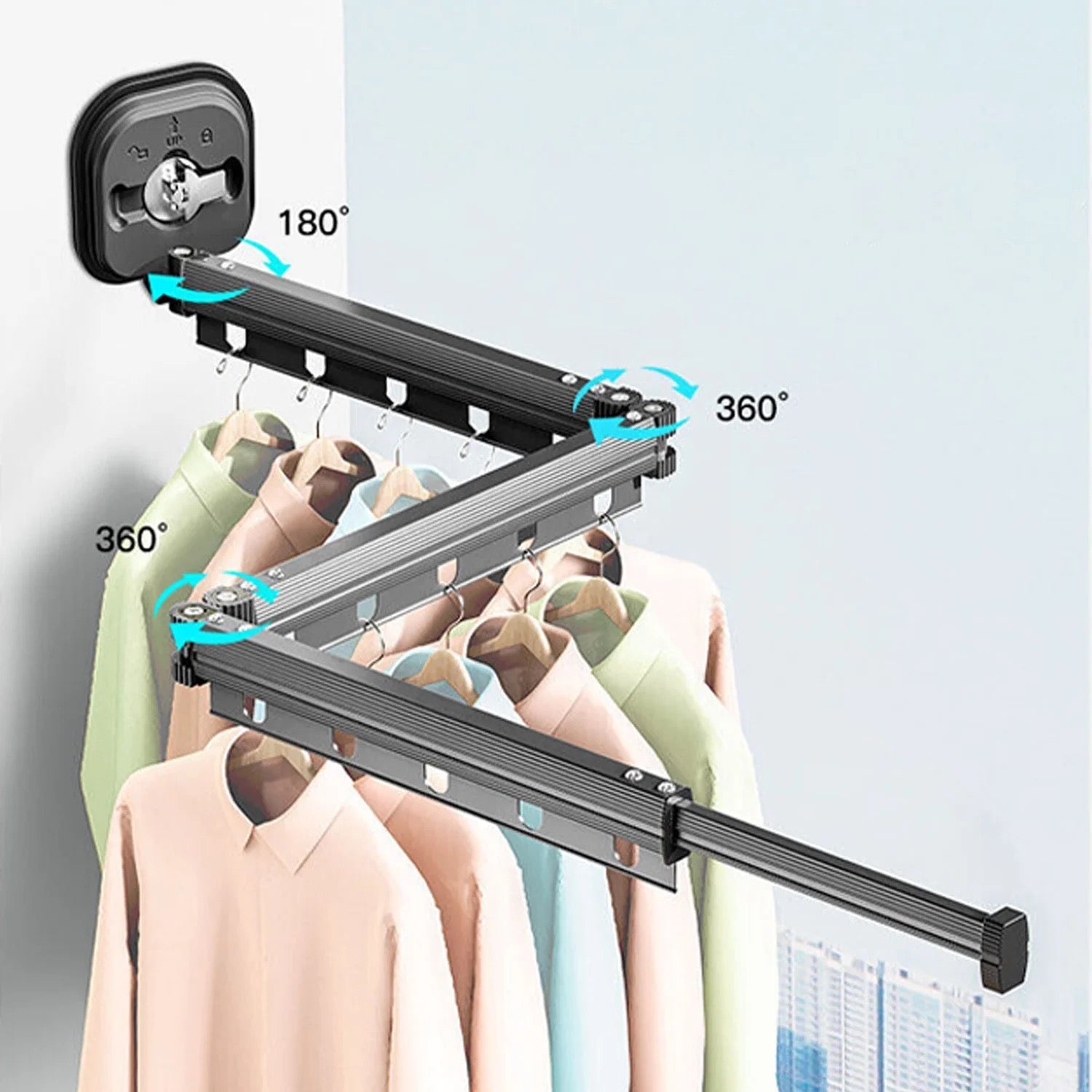 Image displaying the flexibility of Cup Clothes Drying Rack