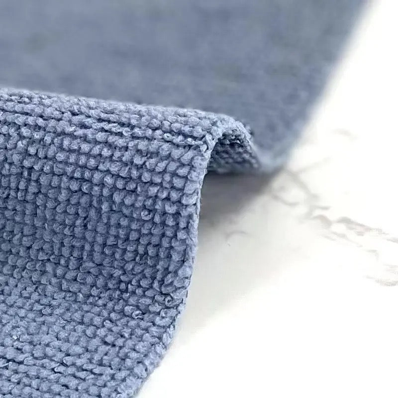 Reusable Microfiber Cloth Water Oil Absorbent Dish Cloth Towel in gray  color