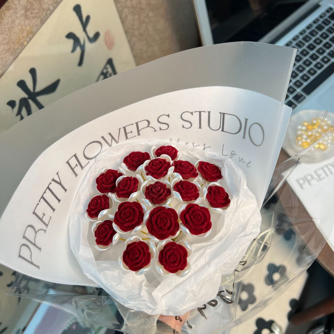DIY Artificial Bouquet Set Flower Roses, Make Your Own Flower Bouquet