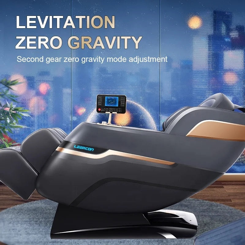 Showcasing the side view of Full Body Electric Massage Sofa placed in a living room