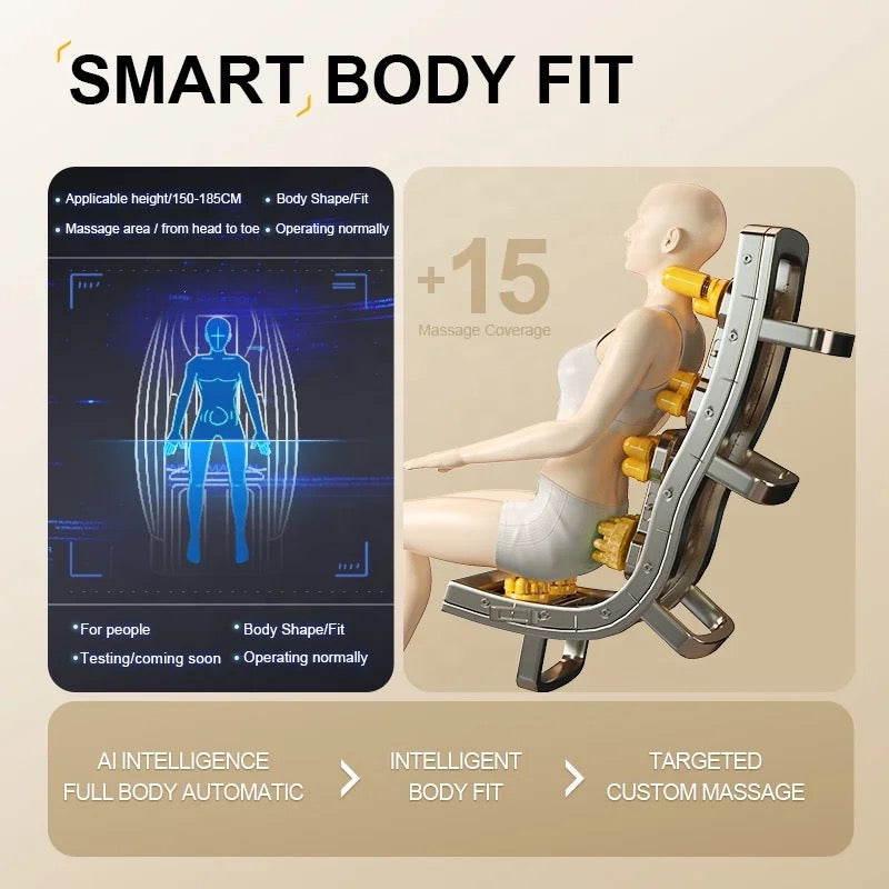 Image displays the mechanism of Full Body Electric Massage Sofa
