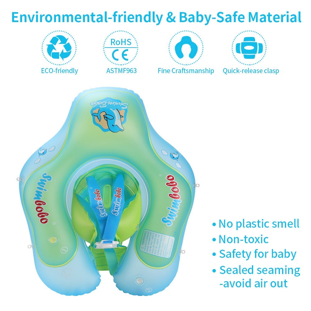 Inflatable Baby Activity Float Inflatable Baby Swimming Float with Canopy
