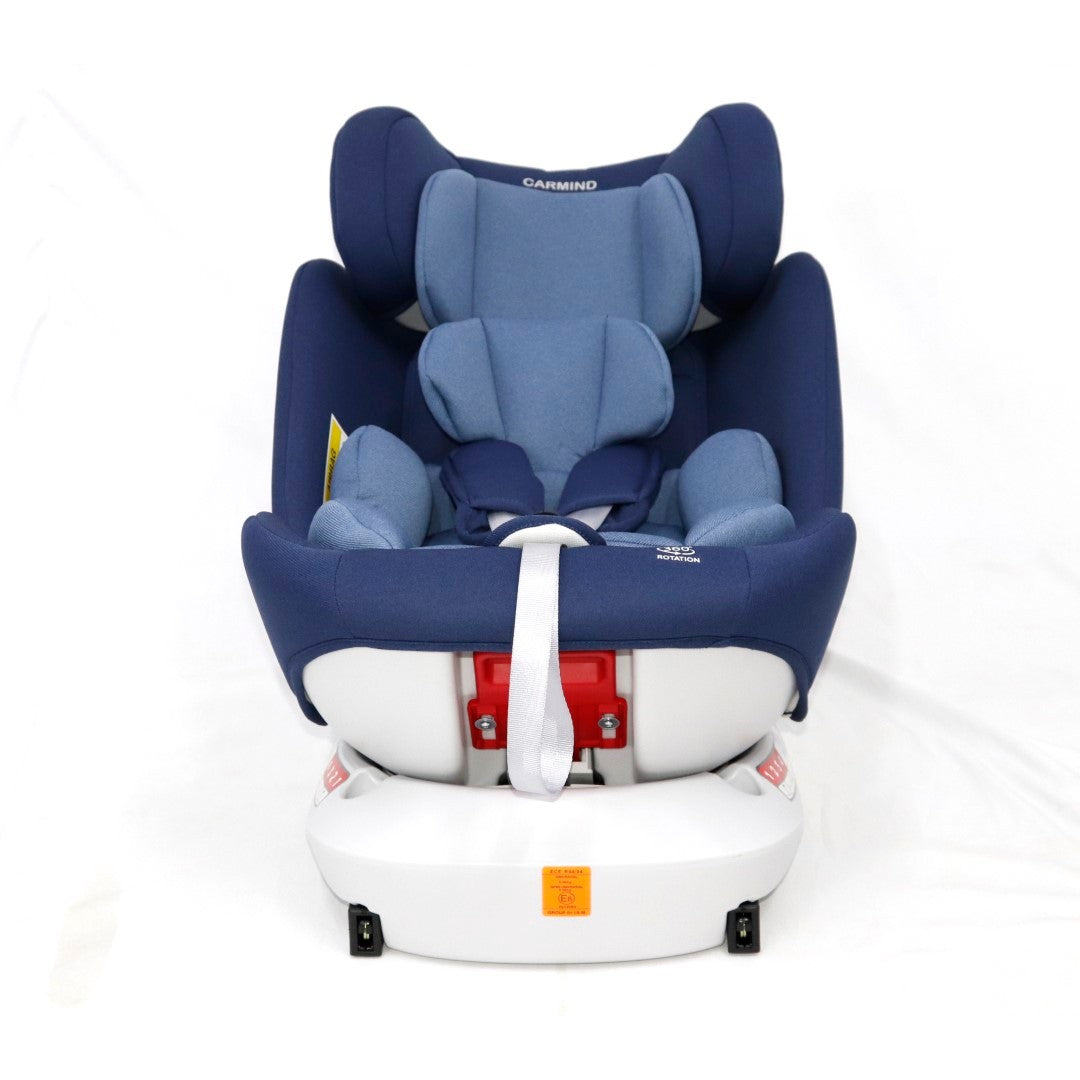 A Blue Infant Car Seat.