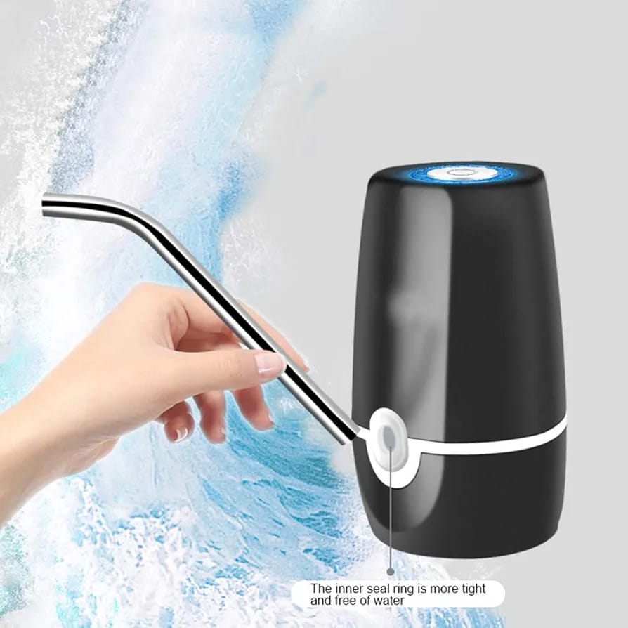 A Person is Installing Automatic Wireless Water Dispenser Pump.