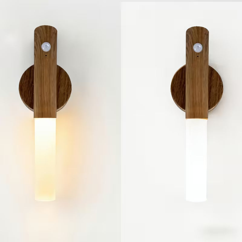 An Intelligent Motion Sensor LED Decor Lights are Attached on to the Wall.