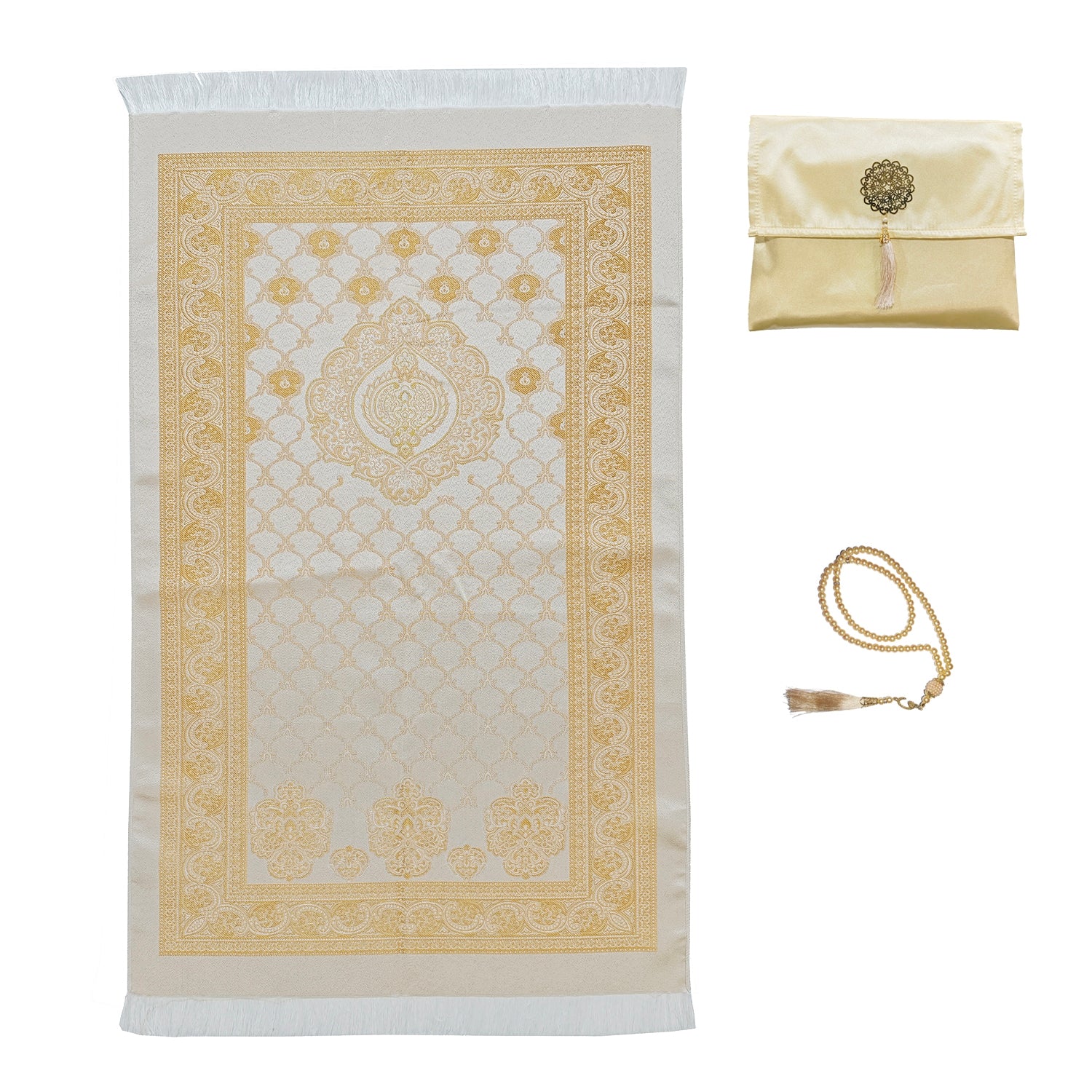 An Travel Pouch Of Islamic Prayer Mat Set.