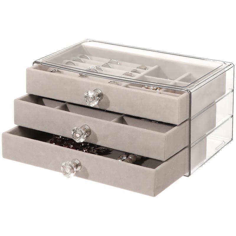 Jewelry Organizer Box, Multi-layer Jewelry Storage Holder with Drawers Jewelry Organizer Box, Multi-layer Jewelry Storage Holder with Drawers