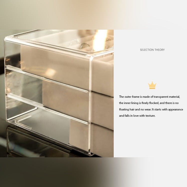 Jewelry Organizer Box, Multi-layer Jewelry Storage Holder with Drawers Jewelry Organizer Box, Multi-layer Jewelry Storage Holder with Drawers