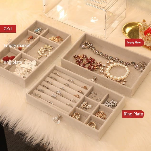 Jewelry Organizer Box, Multi-layer Jewelry Storage Holder with Drawers Jewelry Organizer Box, Multi-layer Jewelry Storage Holder with Drawers