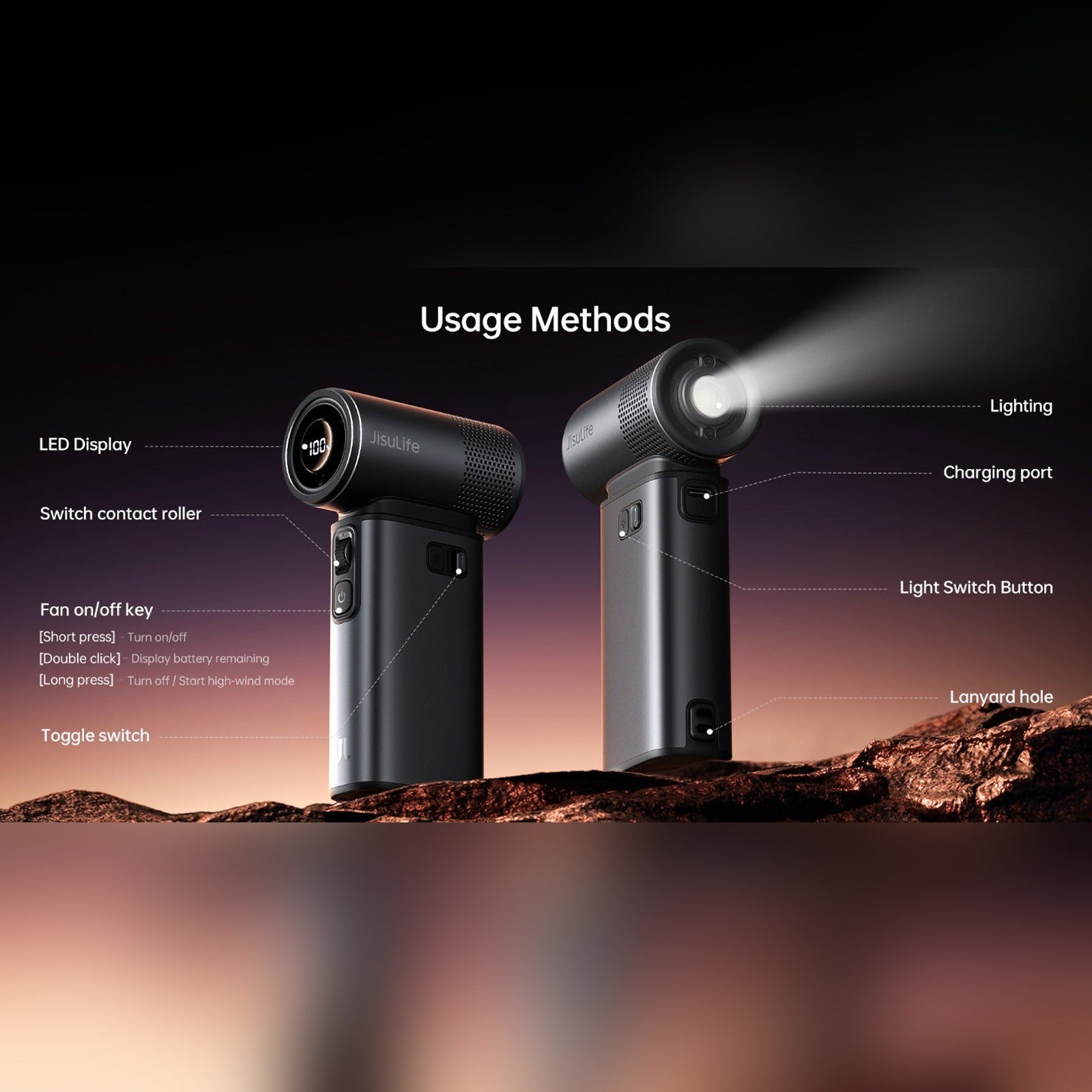 Parts Details Of JisuLife Handheld Fan Ultra2.