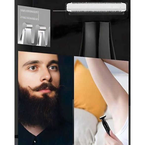 A Person is Using Kemei Professional Design  3 in 1 Electric Multi-function Men's Grooming Set