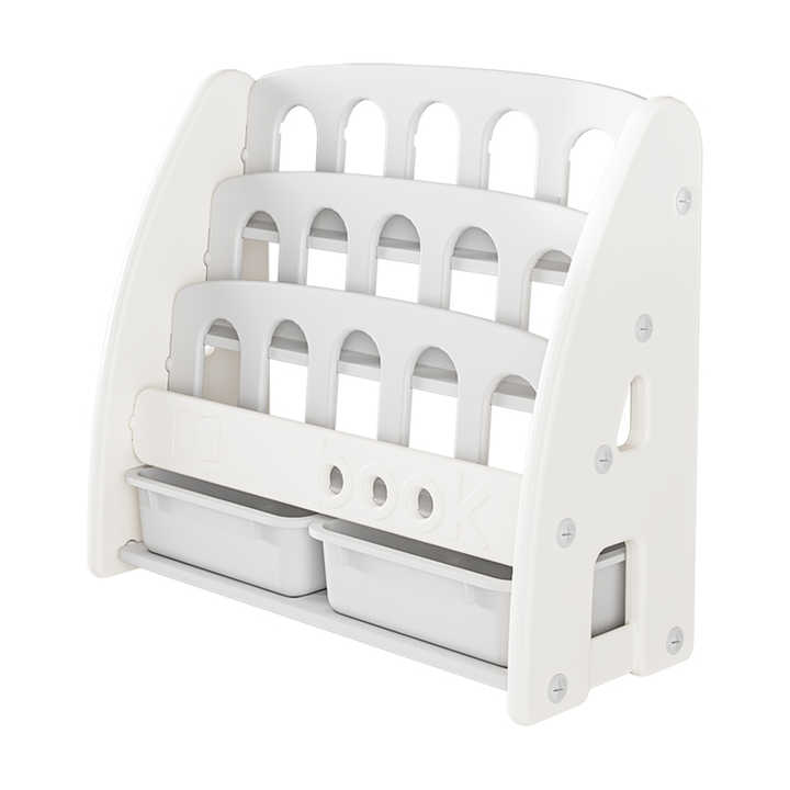 Kids Bookshelf Display Stand, Multi -Layer Bookcase with Storage Bins for Children Room Kids Bookshelf Display Stand, Multi -Layer Bookcase with Storage Bins for Children Room
