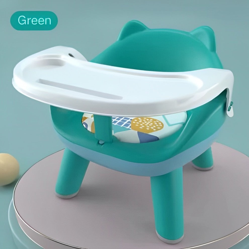 Kids Dining Chair in Green Color.