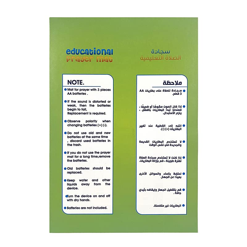 Details of Kids Educational Prayer Mat.