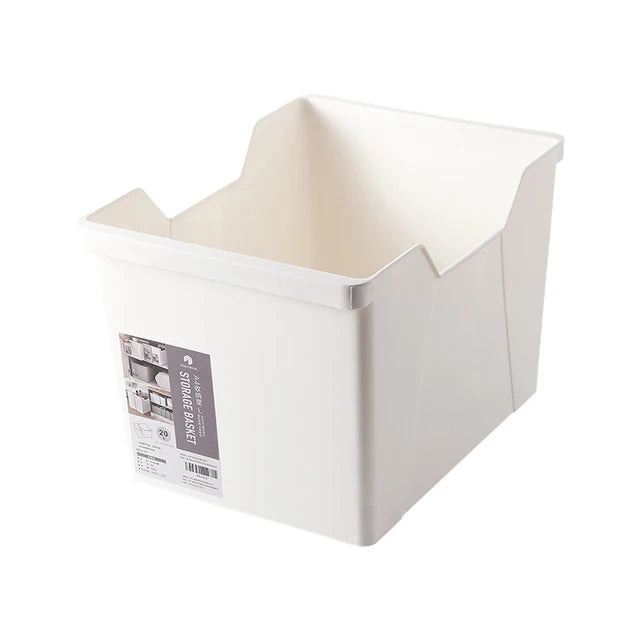 Large Capacity Cabinet Organizing Storage Box in white color