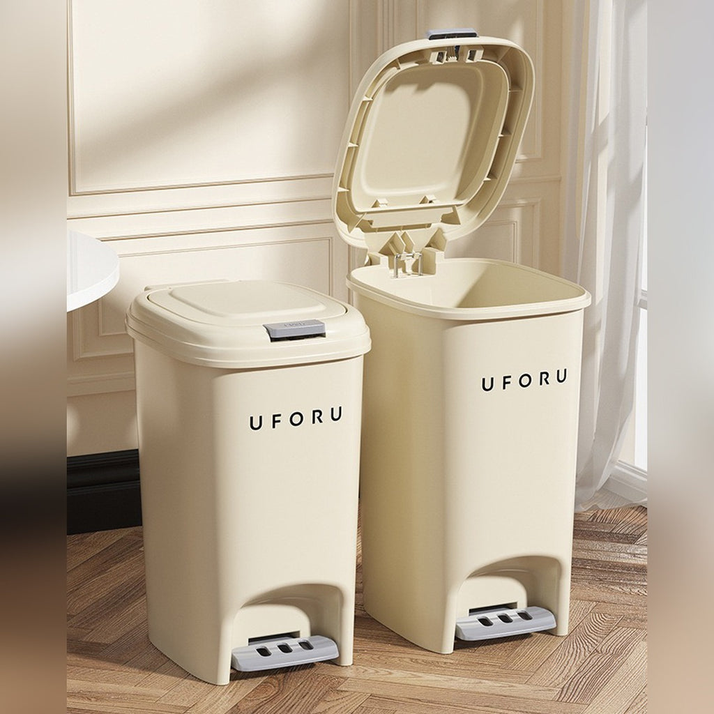 Kitchen Garbage Basket With Lid, Large Capacity Trash Can, Household Dustbin With Pedal Kitchen Garbage Basket With Lid, Large Capacity Trash Can, Household Dustbin With Pedal