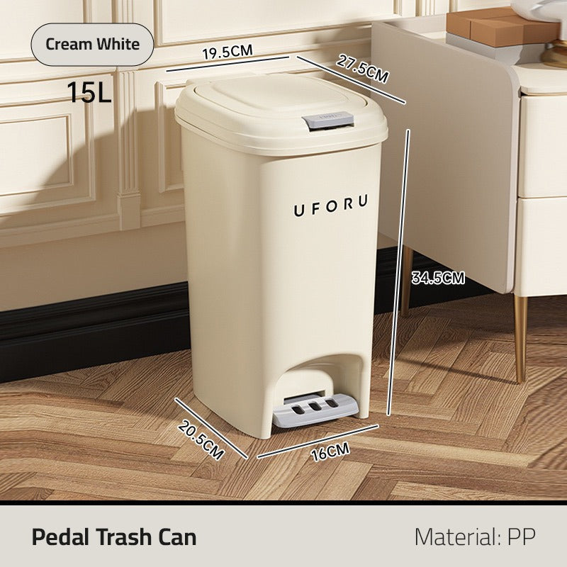 Kitchen Garbage Basket With Lid, Large Capacity Trash Can, Household Dustbin With Pedal Kitchen Garbage Basket With Lid, Large Capacity Trash Can, Household Dustbin With Pedal