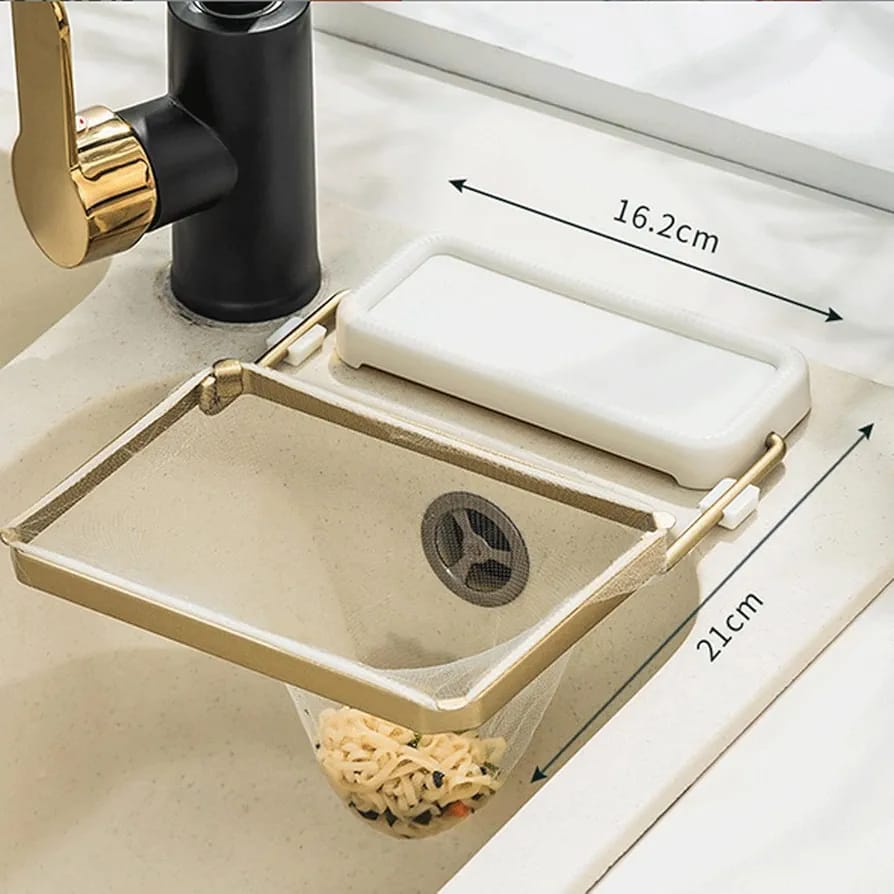 Filter Drain Rack Kitchen Sink Corner Filter Drainer Strainer Rack, Kitchen Residue Filt