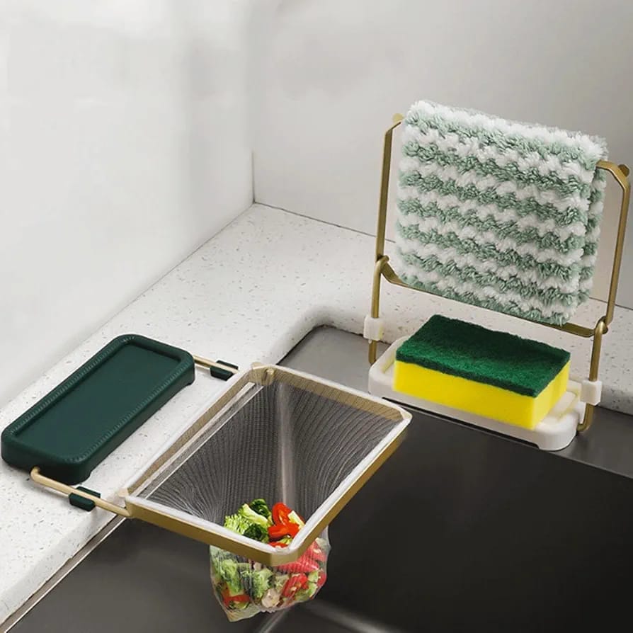 Filter Drain Rack Kitchen Sink Corner Filter Drainer Strainer Rack, Kitchen Residue Filt