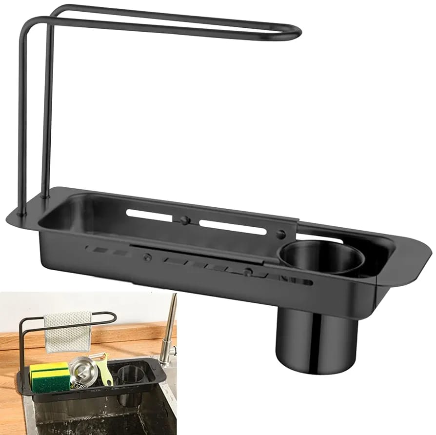 Kitchen Sink Organizer Storage Drain Rack.