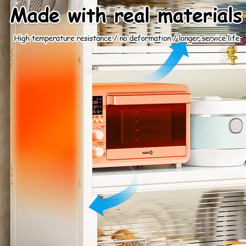 Multi-layer Kitchen Storage Cabinet made with genuine materials