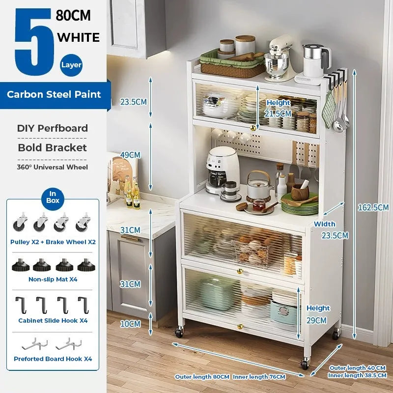 Size Of Kitchen Storage Pantry Cabinet  With Kitchen Items.