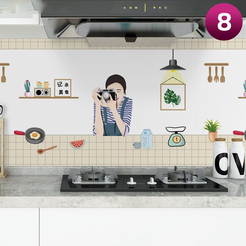 Self-adhesive Kitchen Wallpaper Sticker - Waterproof, Oilproof