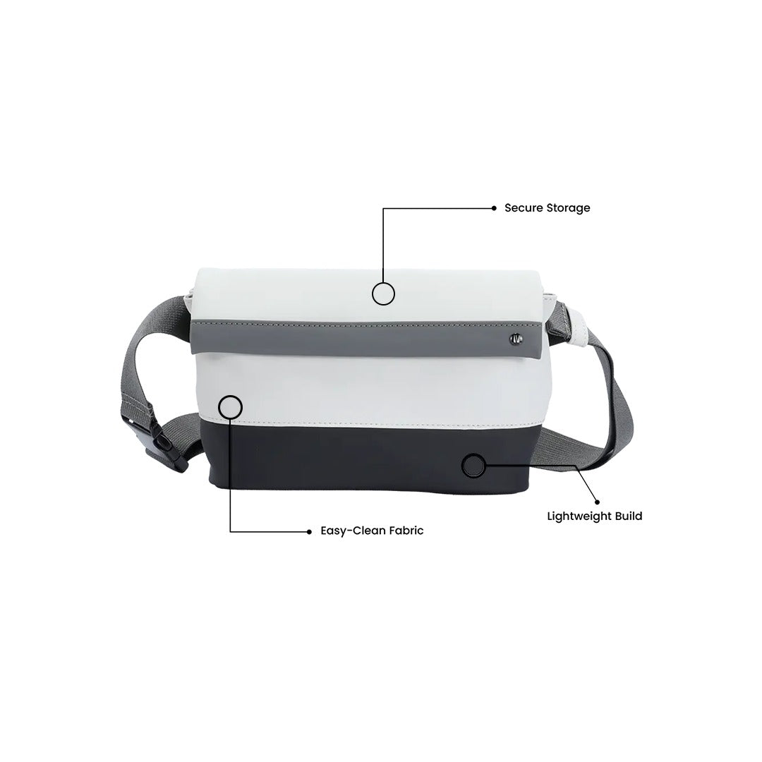 Features of LEVELO Ibiza Crossbody Waist Bag.